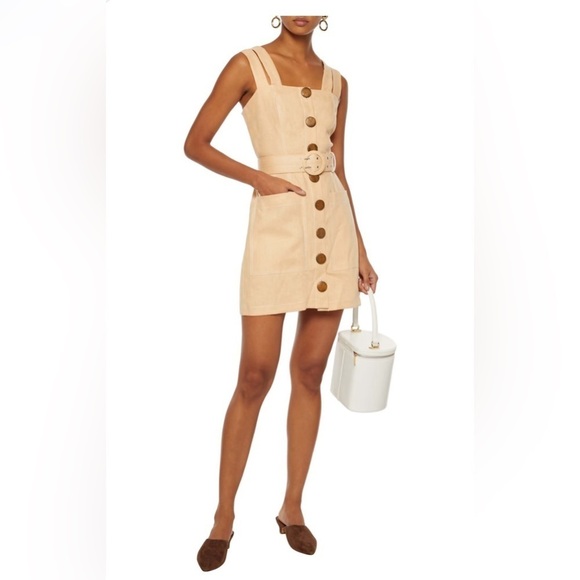 NICHOLAS Linen Button Front Dress - Picture 8 of 8